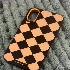 SwaddleMe Checkered Phone Case - Black and Tan